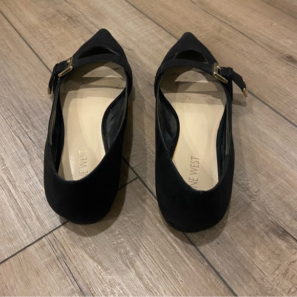 Nine West black flats size 8 - Picture 3 of 7